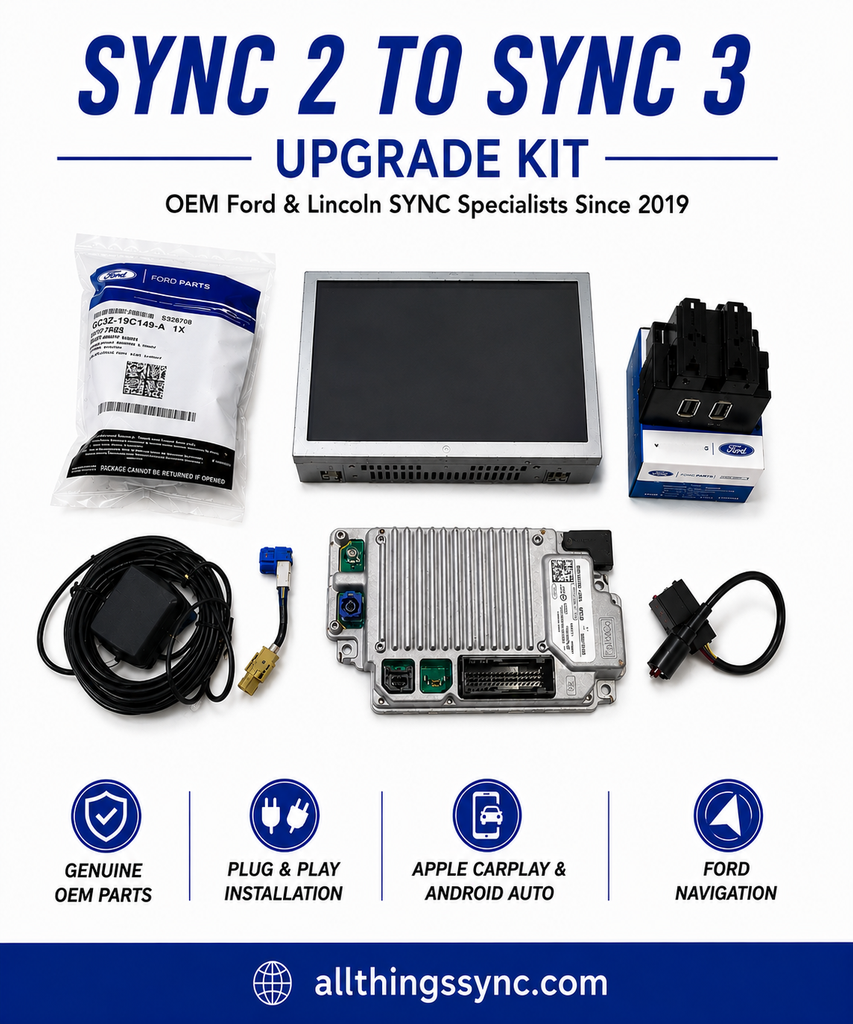 Ford & Lincoln SYNC 2 to 3 Upgrade Apple Carplay Android Auto