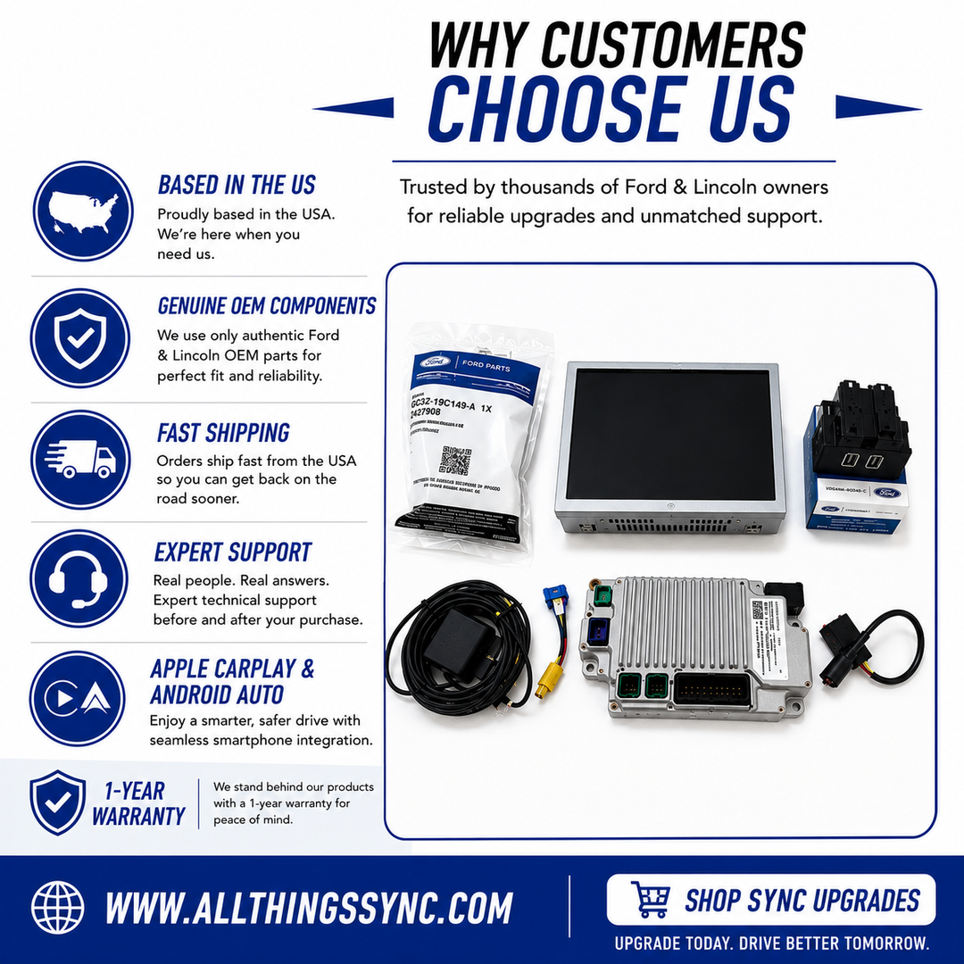 FORD & LINCOLN SYNC 2 TO SYNC 3 UPGRADE WITH ANDROID AUTO, APPLE CARPLAY