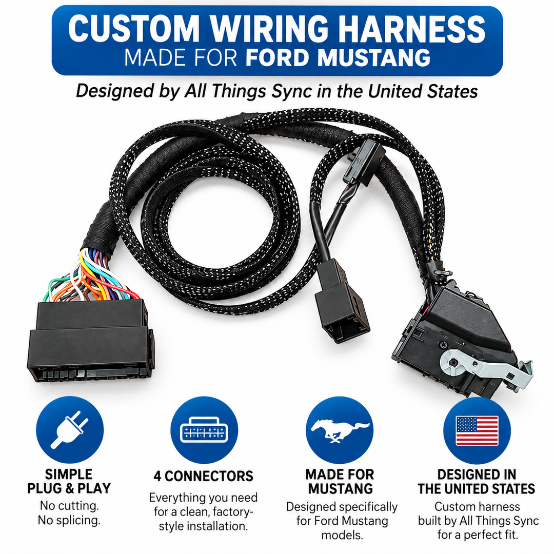 2015–2023 Ford Mustang 4" to 8" SYNC 3 Upgrade Conversion Kit