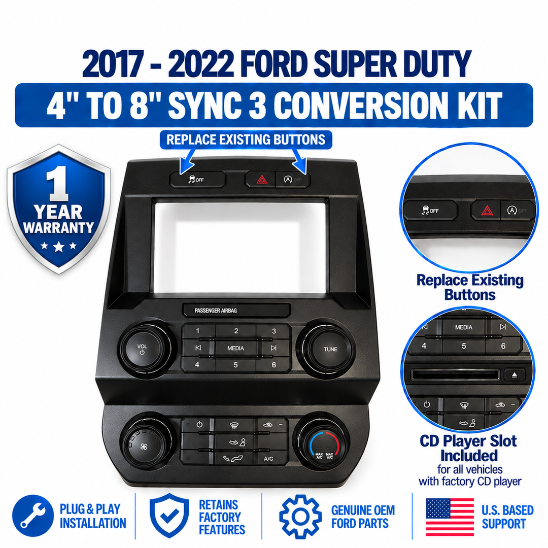 2017-2022 Ford Super Duty 4" to 8" SYNC 3 Upgrade | F-250 F-350 F-450 F-550