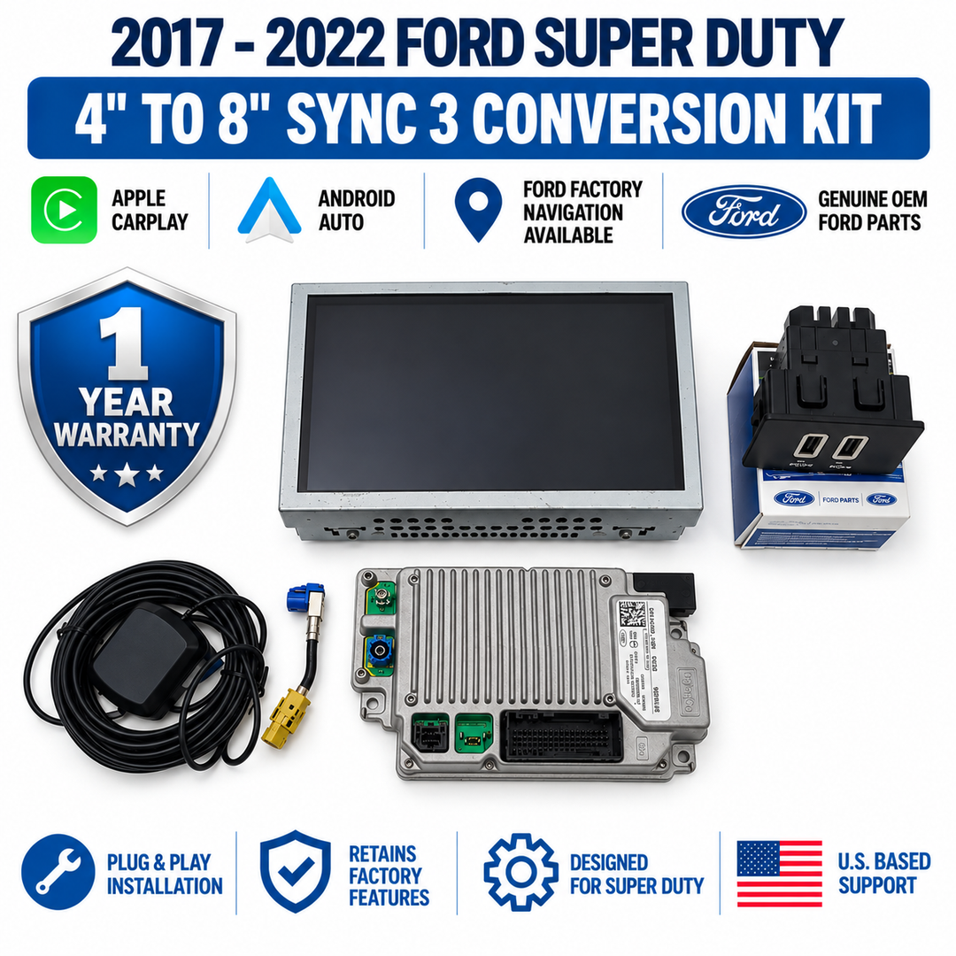 2017-2022 Ford Super Duty 4" to 8" SYNC 3 Upgrade | F-250 F-350 F-450 F-550