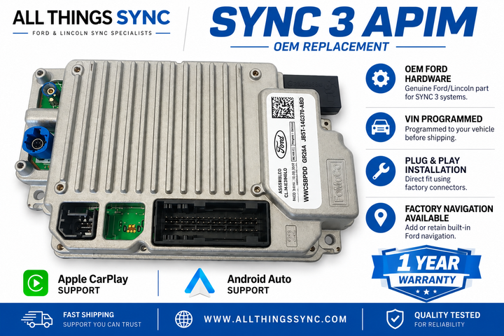 FORD & LINCOLN SYNC 3 APIM REPLACEMENT WITH ANDROID AUTO & APPLE CARPLAY