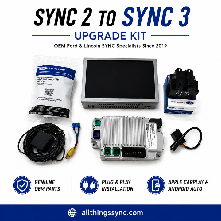 FORD & LINCOLN SYNC 2 TO SYNC 3 UPGRADE WITH ANDROID AUTO, APPLE CARPLAY